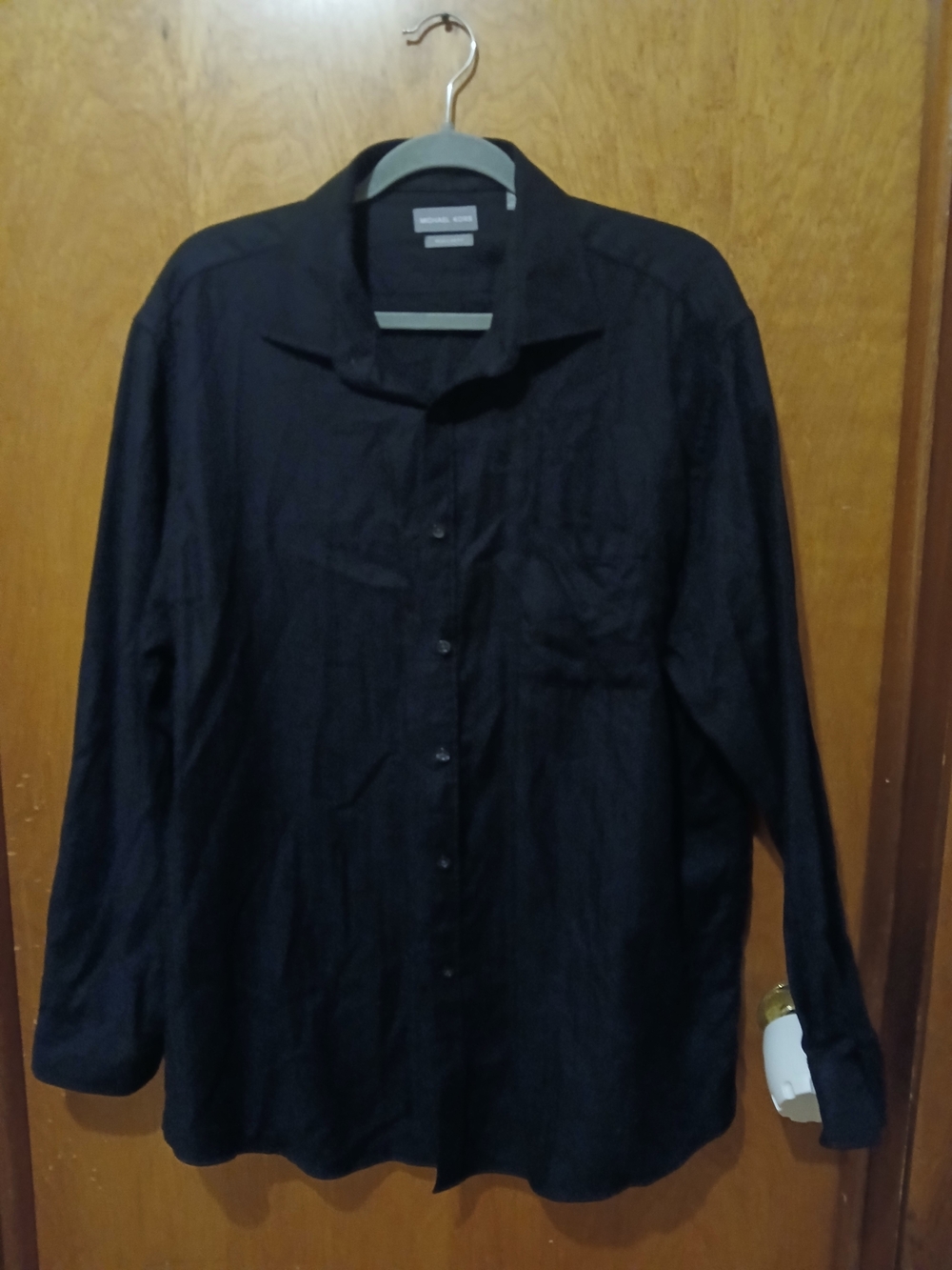 Michael Kors Black Long Sleeve Dress Shirt